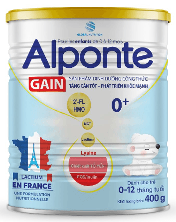 Sữa bột Alponte Gain 0+ (400g)