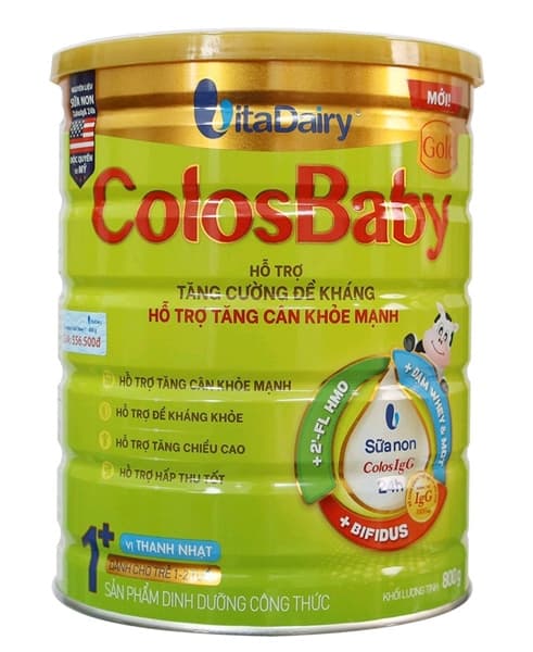 Sữa Colosbaby Gold 1+ Vị thanh nhạt 800G