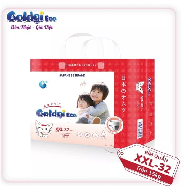 Bỉm Goldgi Eco Siêu Mỏng, Thấm Hút Tốt, An Toàn Cho Bé