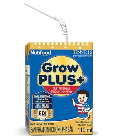 SBPS Nutifood GrowPlus+ xanh 110ml