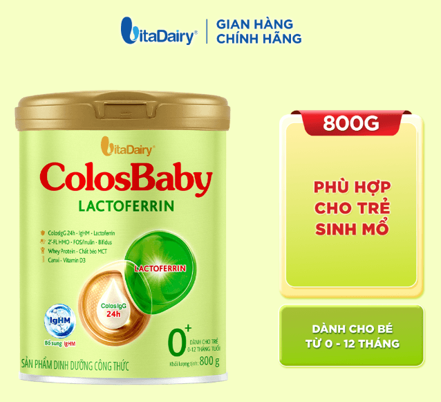 Sữa Colosbaby Lactoferrin 0+ 800G