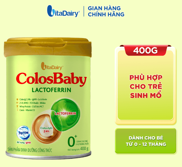 Sữa Colosbaby Lactoferrin 0+ 400G