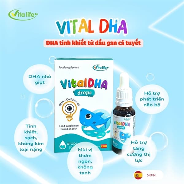 Vitamin nhỏ giọt DHA Vita Drops