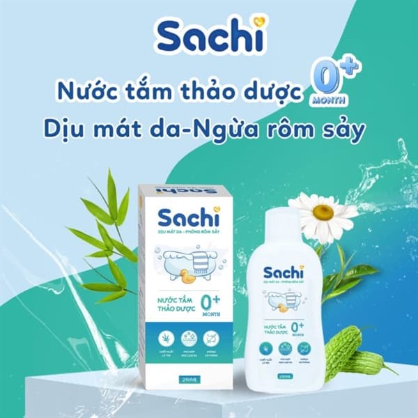 Nước tắm thảo dược Sachi 10ml