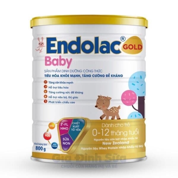 Sữa bột Endolac Baby Gold 800G