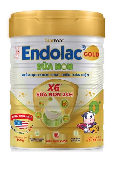 Sữa Endolac Gold sữa non 0+ 800g