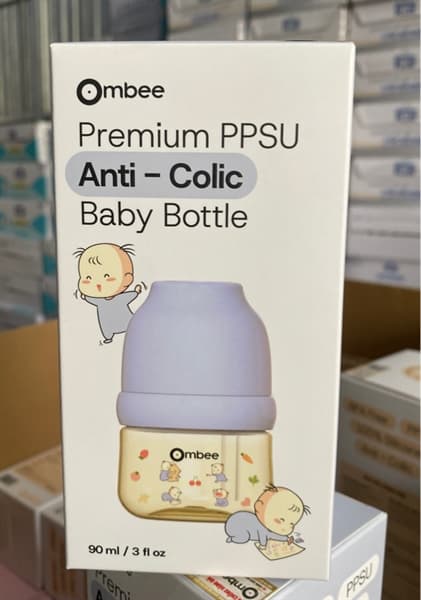 Bình sữa Ombee PPSU họa tiết Princes - xanh 90ml