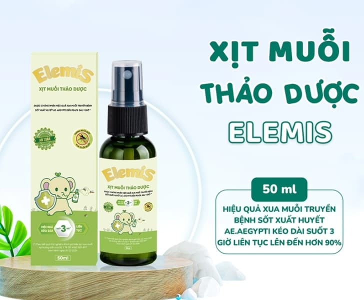 Xịt muỗi thảo dược Elemis 50ml