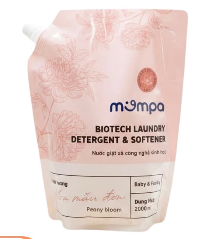 Nước giặt đa năng Organic Mompa 2L - Mẫu đơn