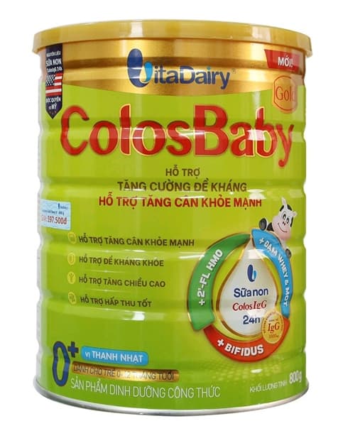 Sữa ColosBaby Gold 0+ Vị thanh nhạt 800G