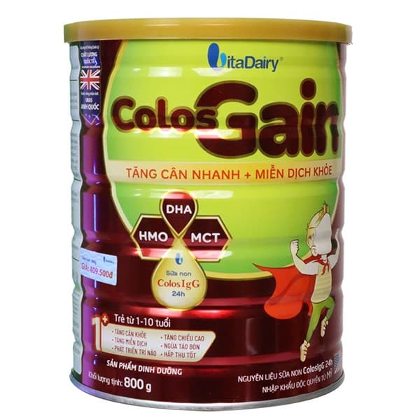 Sữa Colos Gain số 1 800g