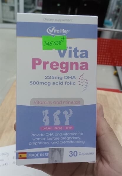 Viên uống bổ sung vitamin DHA Vita Pregna
