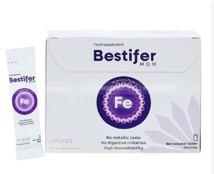 Sắt nước sinh học Bestifer Mom Hộp 24 Gói