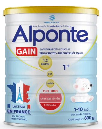 Sữa bột Alponte Gain 1+ (800g)
