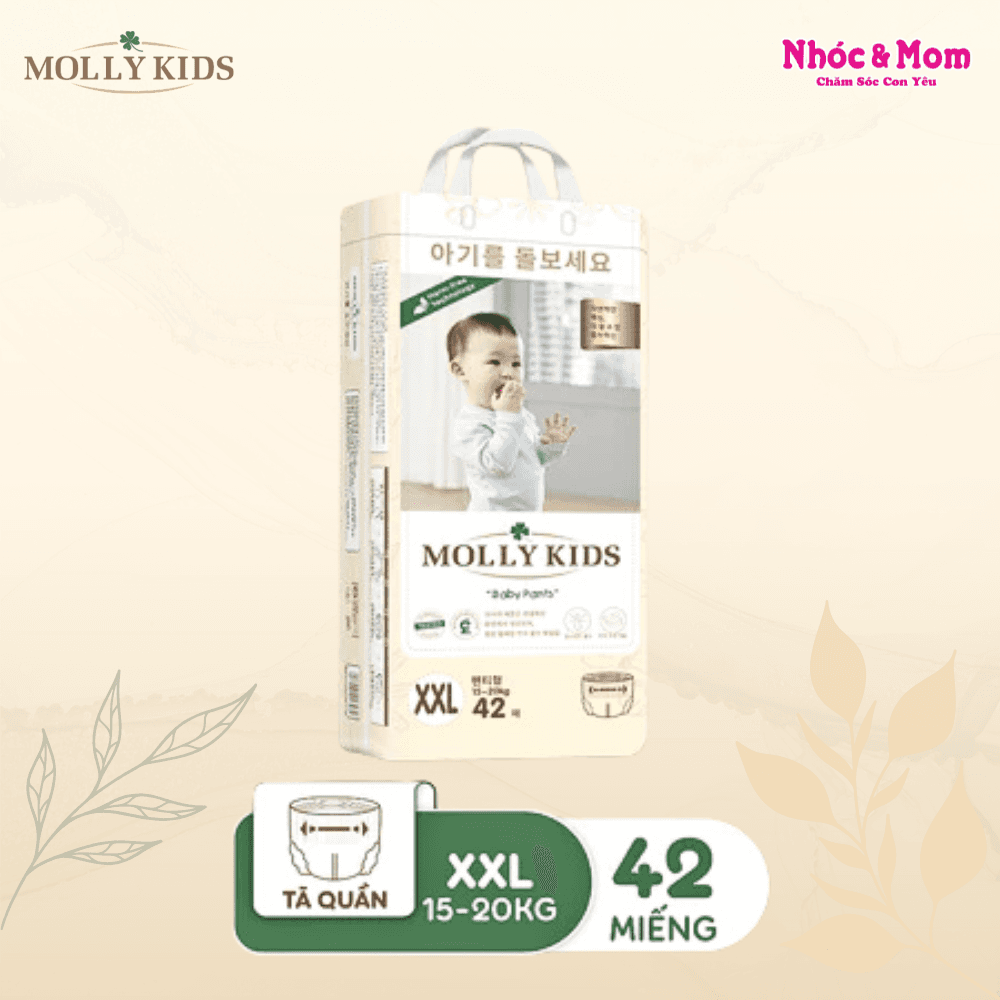Tã Bỉm Molly Kids Cao Cấp – Mềm Mại, Thấm Hút Vượt Trội, Chống Hăm