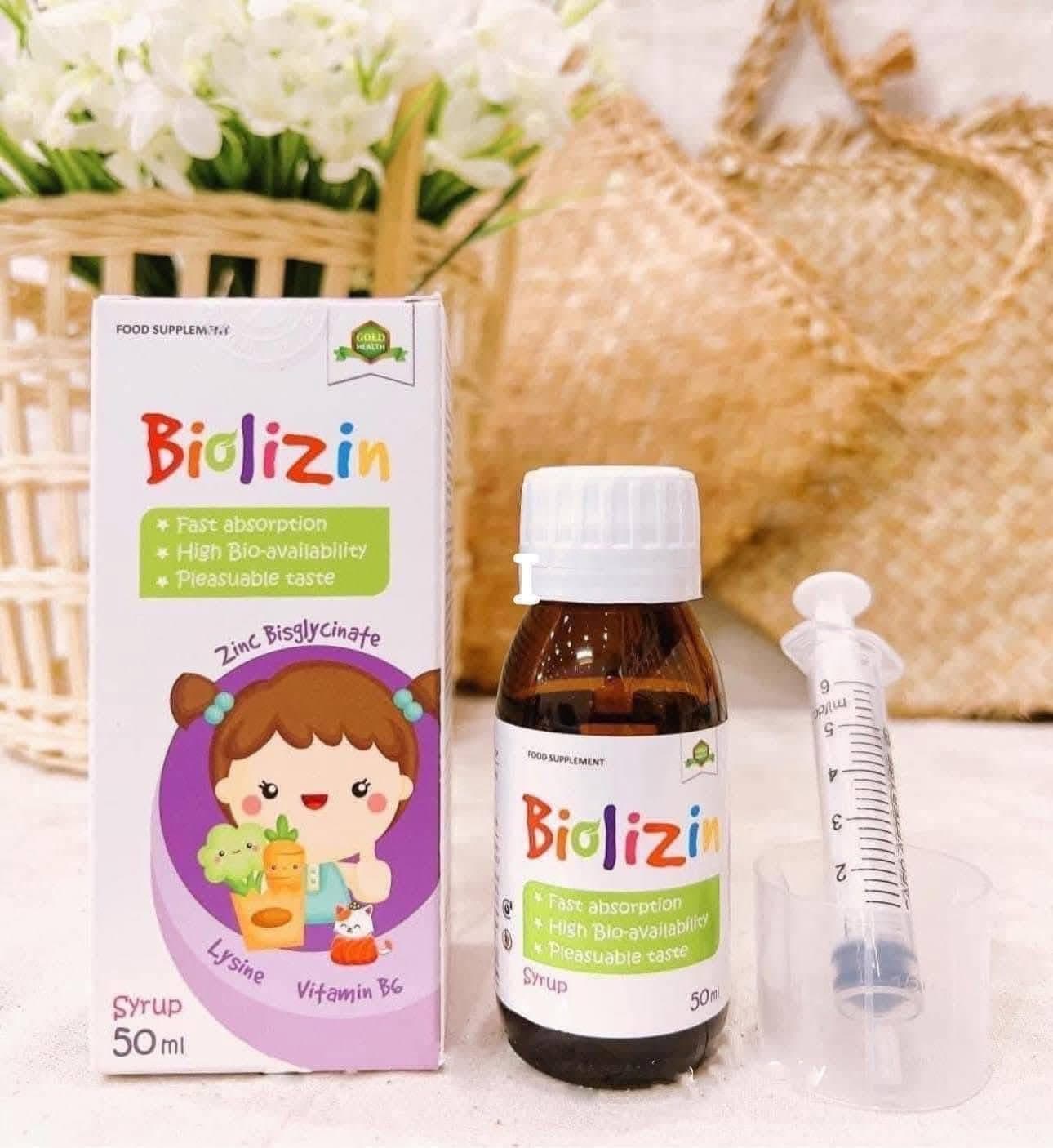 Kẽm hữu cơ Biolizin (50ml)